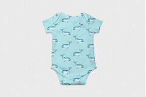 Baby Boy Watercolor Seamless Pattern