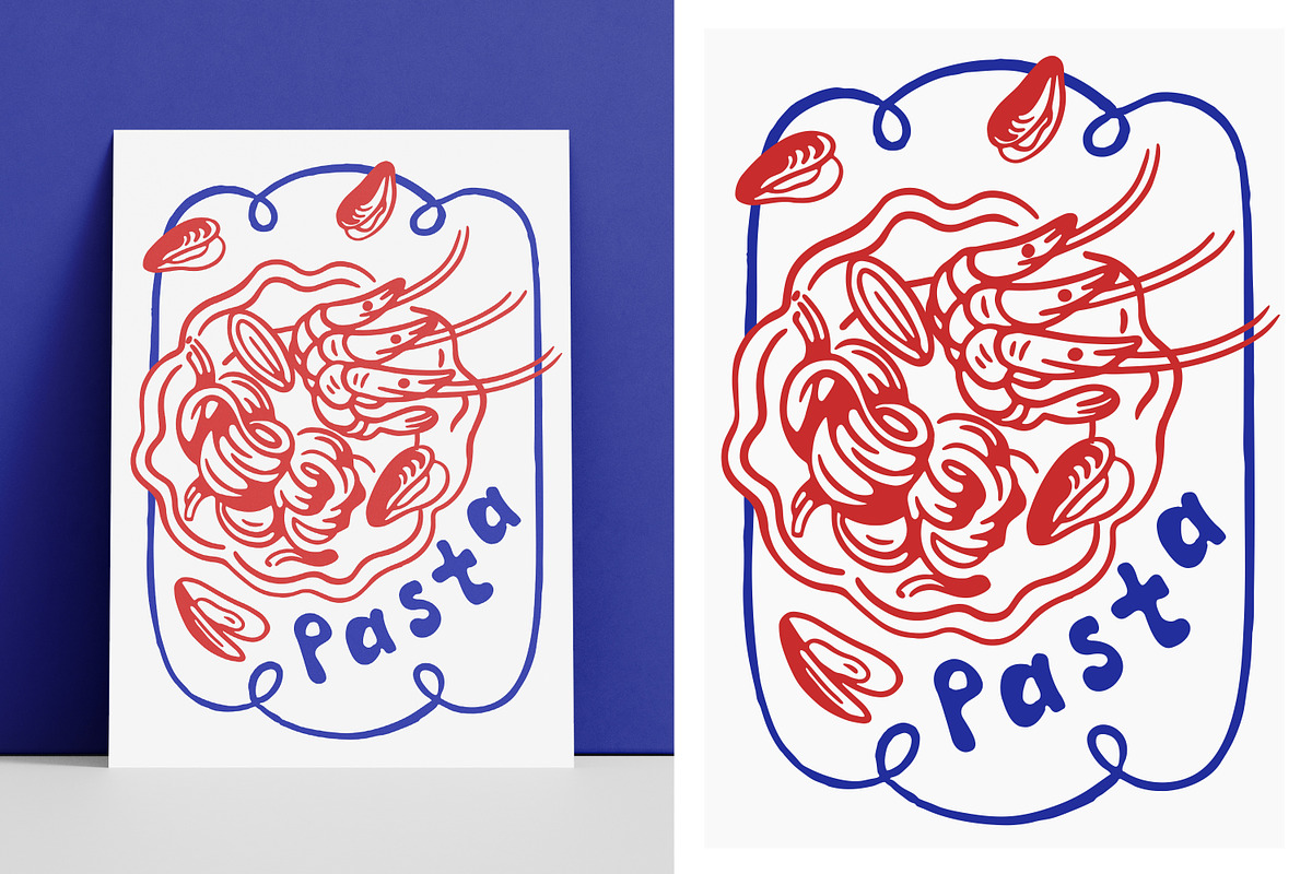 Dolce Vita, summer holiday posters, a Decorative Illustration by Good Studio (Photo 5 of 6)