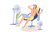 People working in heat set, a Person Illustration by Good Studio (Thumbnail 3 of 7)