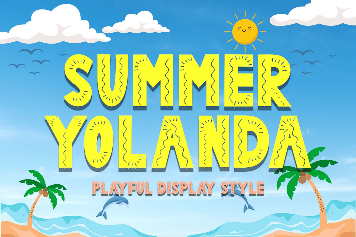 Summer Yolanda, a Handwritten Font by Yoga Letter (Photo 1 of 6)