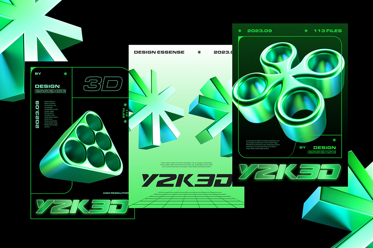 Y2K 3D Shapes - 113 illustrations, an Object Graphic by assetpro.design (Photo 5 of 13)