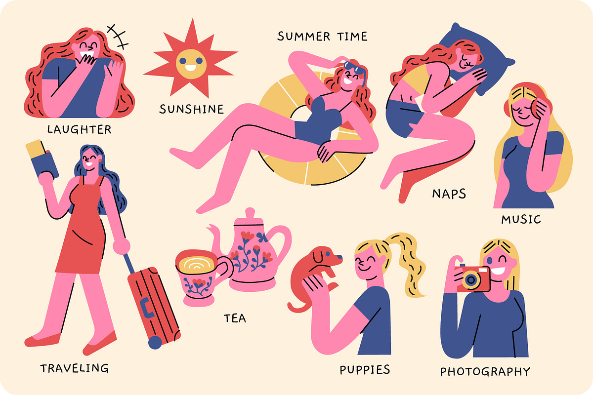 Things that make me happy., an Illustration by monkik (Photo 4 of 7)