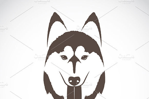 Vector Image Of A Dog Siberian Husky