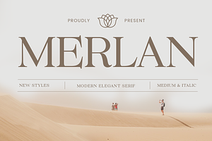 Merlan - Modern Serif Font, a Font by Yukita Creative