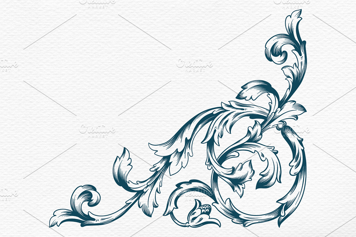 Frames And Borders Ornate Hand Drawn, a Decorative Illustration by Samira (Photo 3 of 10)