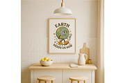 Earth Needs Us Now Wall Art Vintage, a Background Graphic by LaseredNinja (Thumbnail 5 of 7)