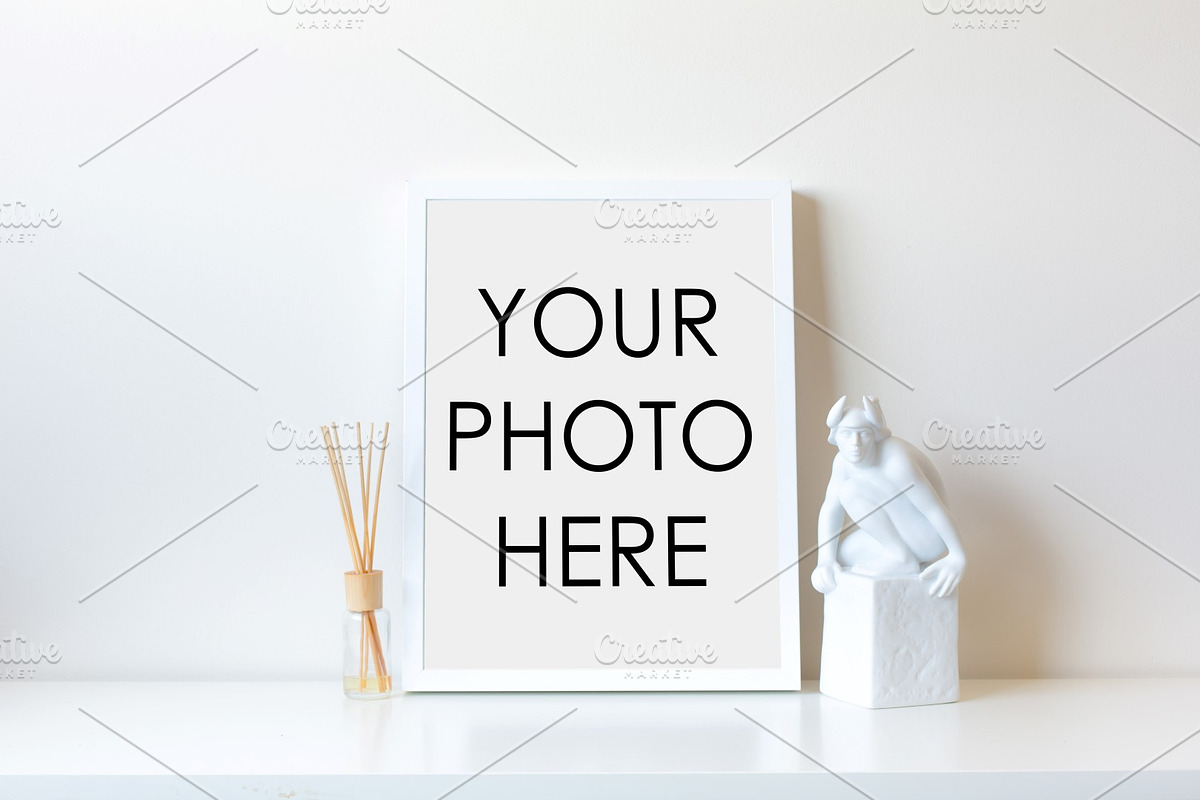 10 Minimalist White Mockup Frames, a Packaging Mockup by F R A M E D // SUPPLY CO. (Photo 9 of 11)
