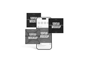 Social Media Mockup with Bold Text, a Mockup by graphypix (Thumbnail 4 of 4)