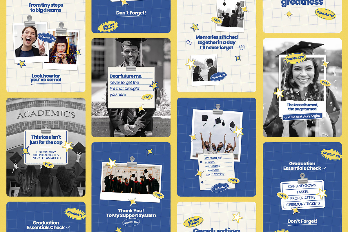 Graduation Instagram Templates