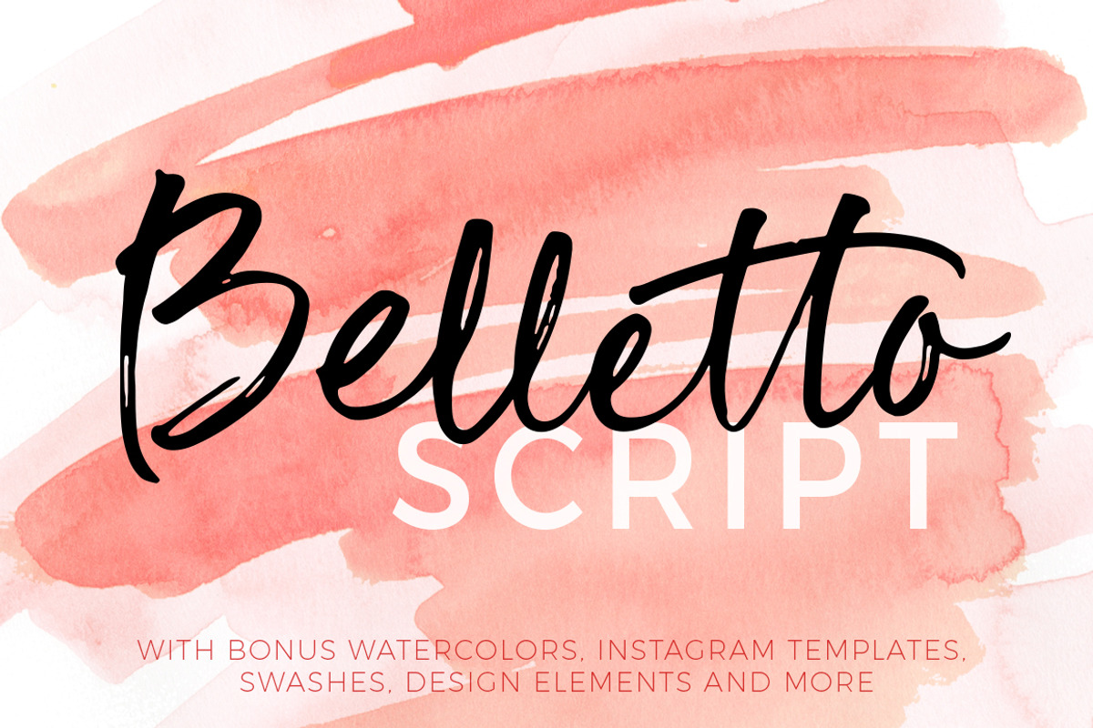 Belletto Script, a Script Font by Mxtama (Photo 1 of 17)