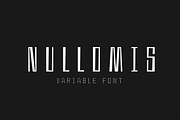 Nullomis — Variable Font | 30% Off, a Sans Serif Font by kulturrrno (Thumbnail 1 of 10)