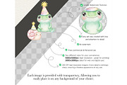 Forest Birthday Watercolor Clipart, an Illustration by CharmClipart (Thumbnail 6 of 8)