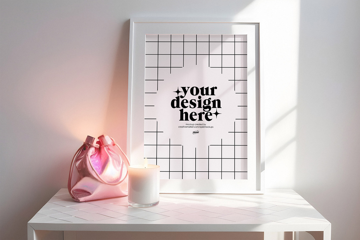 Girly Frame Mockup #1 ~5x7 Ratio, a Household Mockup by isjakimockups (Photo 2 of 7)