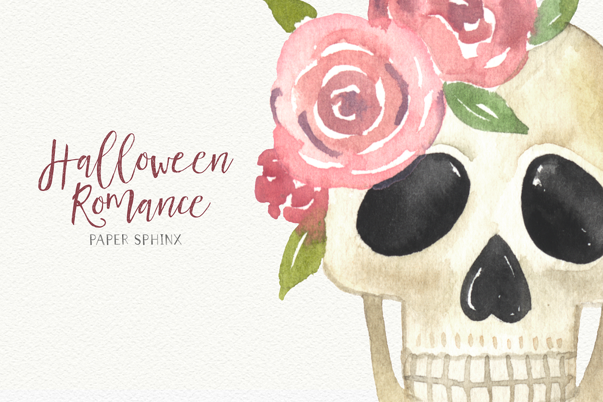 Halloween Romance Clipart, a Graphic by PaperSphinx (Photo 3 of 3)