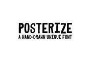 Posterize Font, a Sans Serif Font by David Basye Design (Thumbnail 1 of 5)
