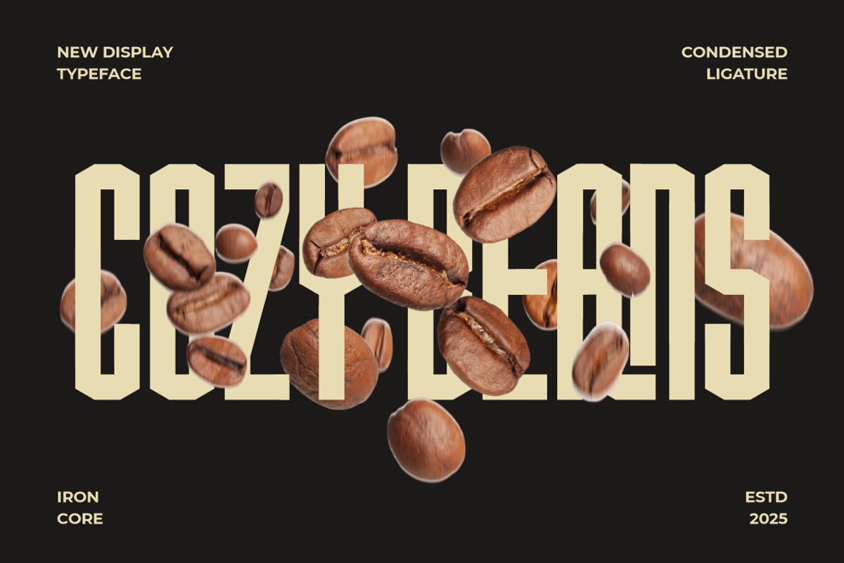 Ironcore Condensed Ligature Font, a Font by PutraCetol Studio (Photo 4 of 5)