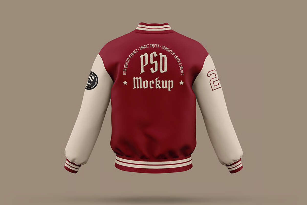 Baseball Jacket Mockup, a Hoody Mockup by graphicsauce (Photo 4 of 4)