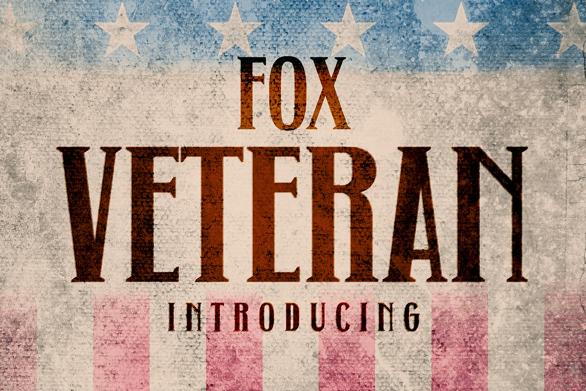 Fox Veteran Font, a Slab Serif Font by Fox7 By Rattana (Photo 1 of 8)