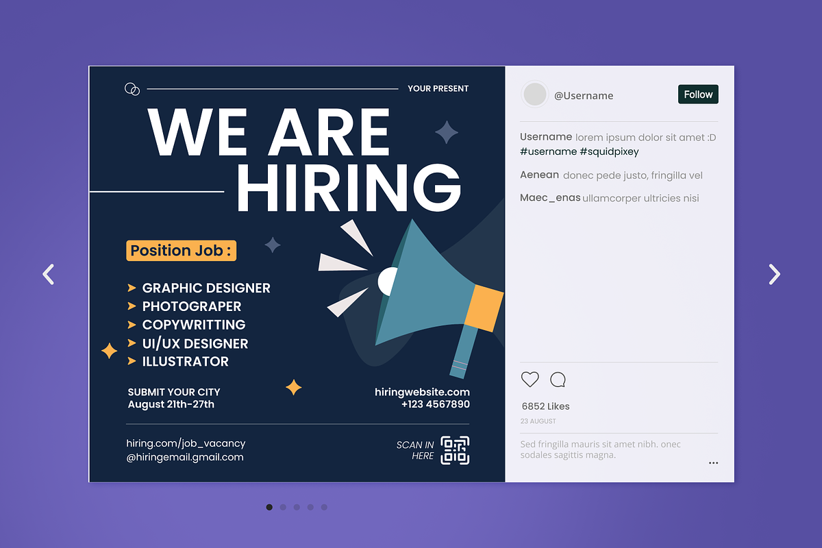 We Are Hiring Flyer Set, a Flyer Template by SquidPixey (Photo 5 of 6)