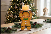 Christmas Character Candle Holders, a Decorative Illustration by svgocean (Thumbnail 13 of 14)