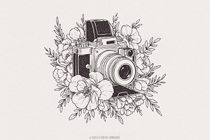 Vintage Retro Camera Png, Boho, an Illustration by SharpMarketplace