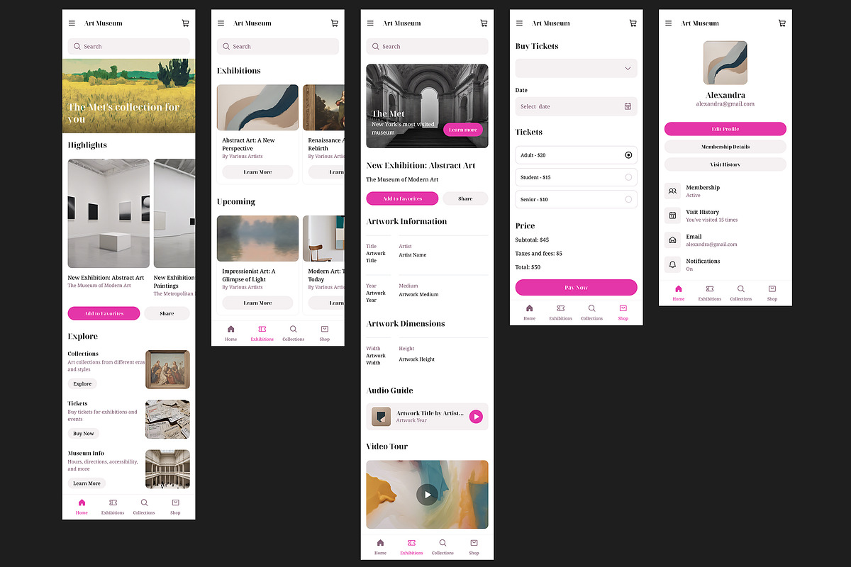 Art Museum, gallery  guide App, an App Template by nagaredesignstudio (Photo 2 of 2)