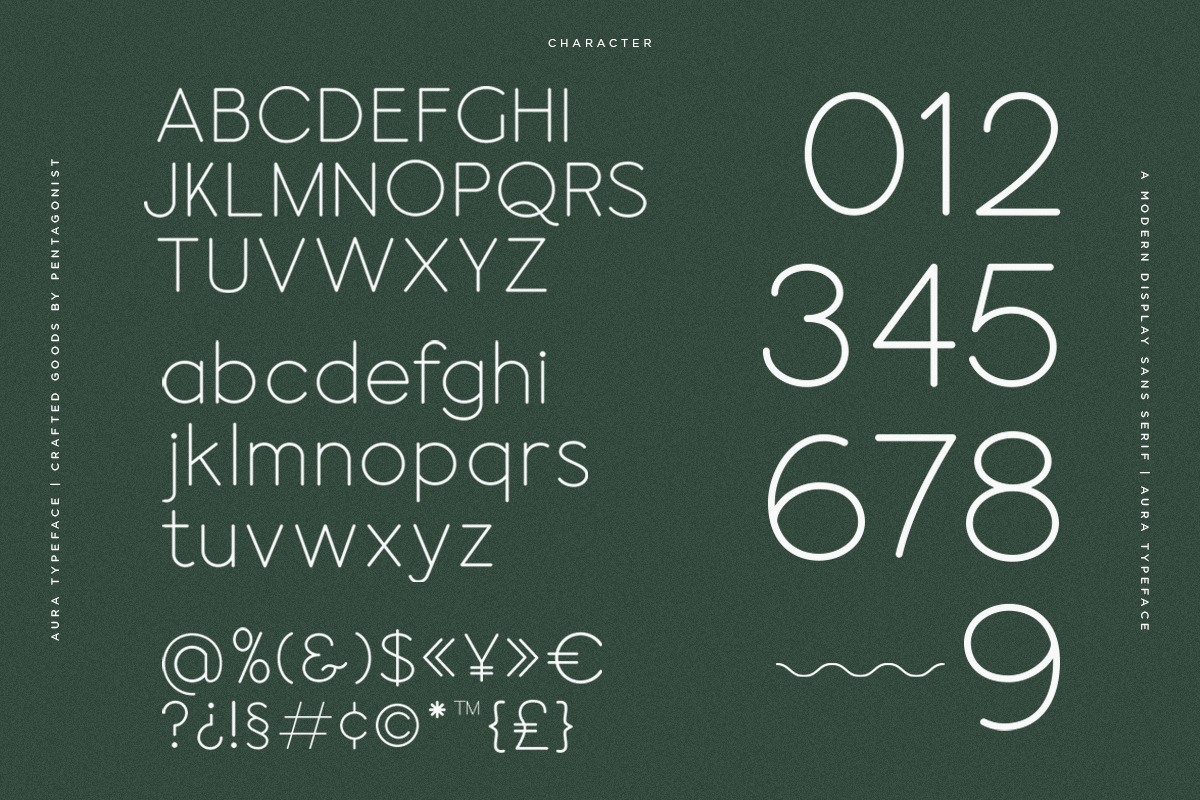 Aura | Round Sans Serif, a Sans Serif Font by Pentagonistudio (Photo 9 of 10)