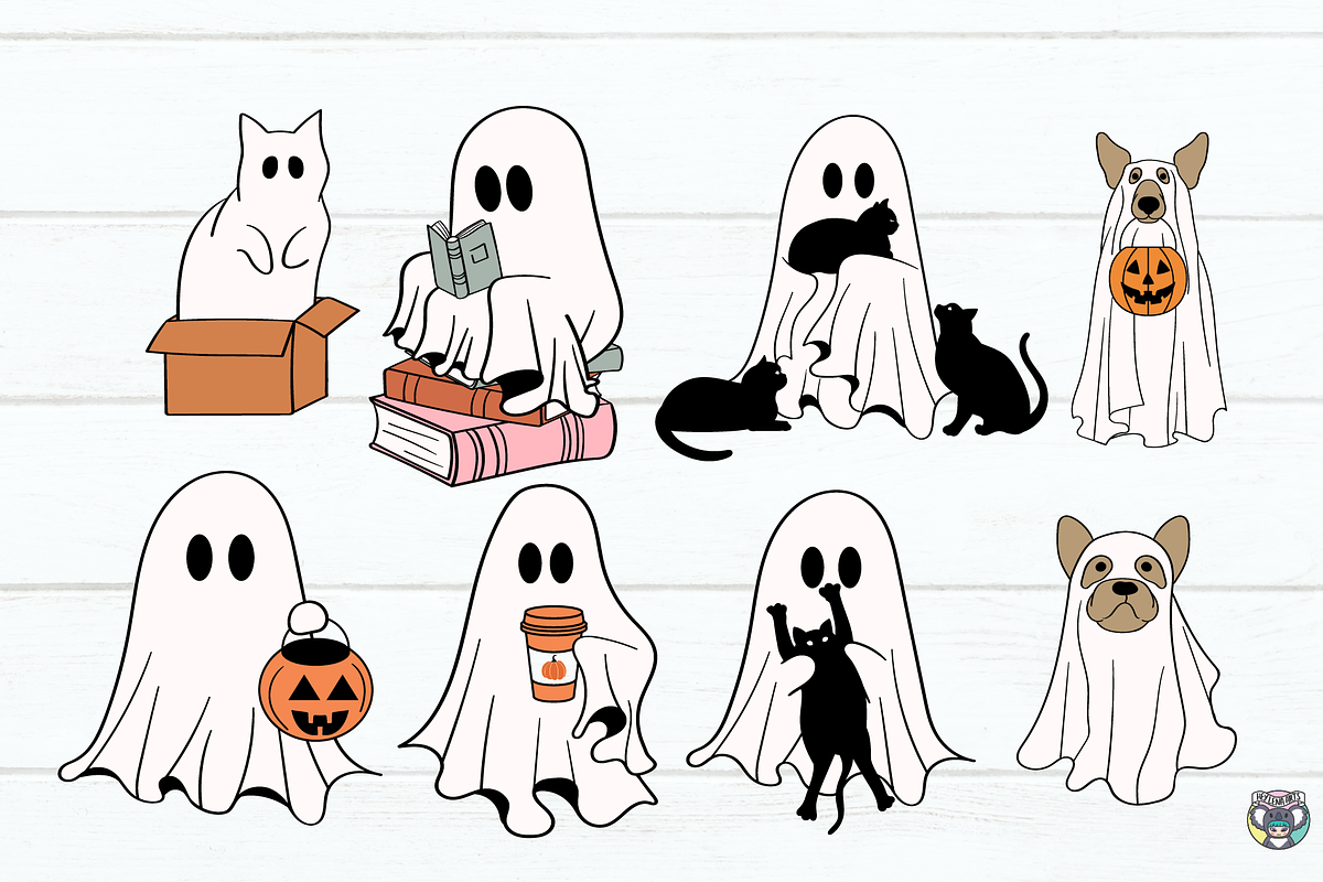 Halloween svg Bundle, Cute Ghost svg, an Object Graphic by HeyLenaArts (Photo 3 of 4)