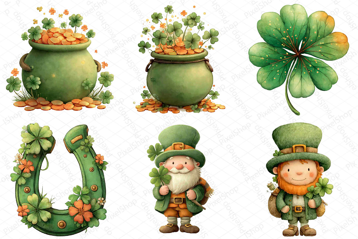 St Patrick's Day Clipart Bundle, an Illustration by DreamPrint404 (Photo 2 of 6)