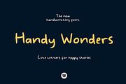 Handy Wonders - Handwritting Font, a Handwritten Font by Graphicfresh (Thumbnail 1 of 10)