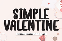 Simple Valentine | Script Font