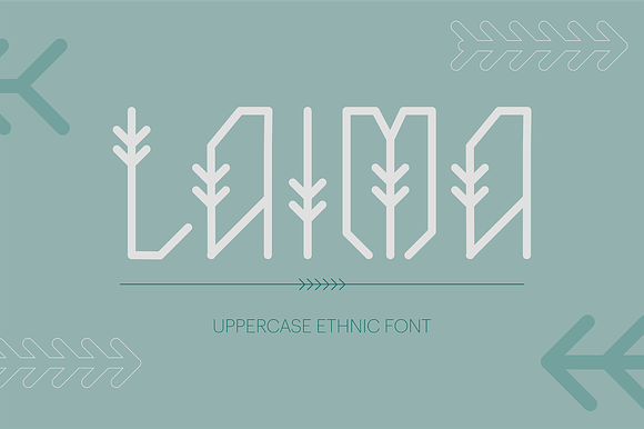 Laima Uppercase Ethnic Font preview 8