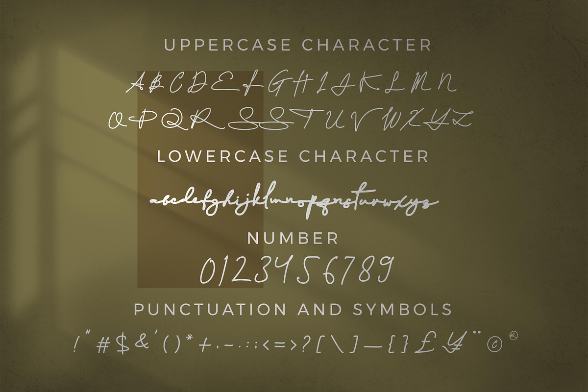 Fahira Signature style font, a Script Font by mahstudios (Photo 5 of 8)