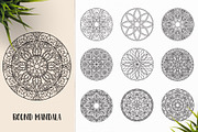 530 Vector Mandala Ornaments, an Animal Illustration by pixaroma (Thumbnail 49 of 55)