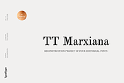 TT Marxiana, a Serif Font by TypeType (Thumbnail 1 of 15)