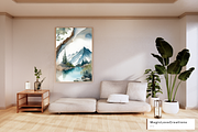 Watercolor Mountain Print Wall Decor, a Poster Template by MagicLove Creations (Thumbnail 4 of 8)