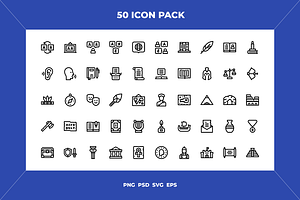 Humanities icons, an Outline Icon by Wencory