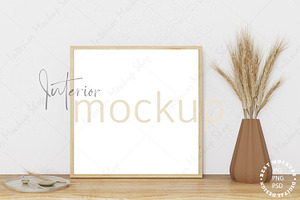 Mockup Frame In Boho Style, a Print Template by Mockup Shop