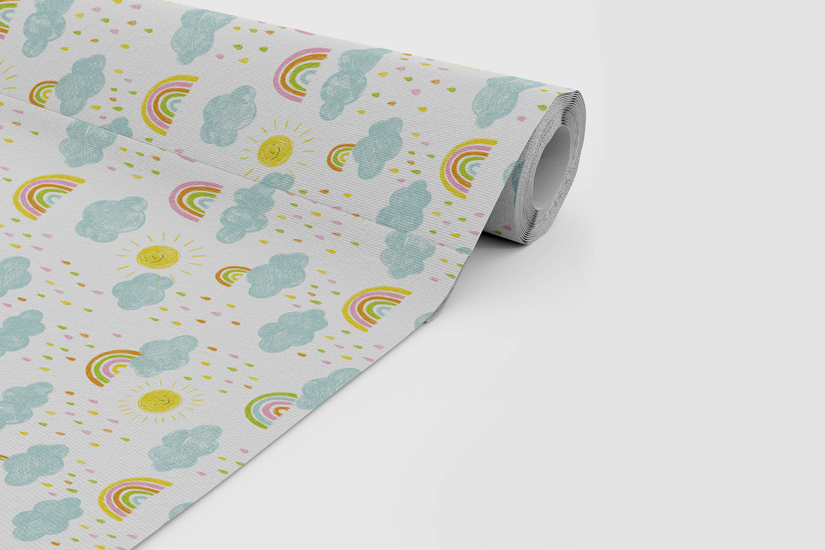 Cloud Seamless Pattern, a Pattern Graphic by Digital Studio (Photo 2 of 7)