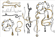 Fashion Belts & Gold Straps & Chains, an Object Graphic by Sopelkin (Thumbnail 3 of 3)
