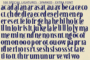 Sparked Extra - Ligature Serif Font, a Serif Font by 177Studio (Thumbnail 8 of 8)