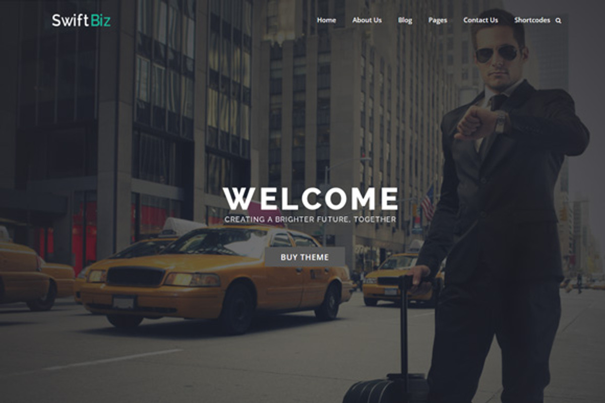 SwiftBiz - Business WordPress Theme, a WordPress Template by SketchThemes (Photo 1 of 3)