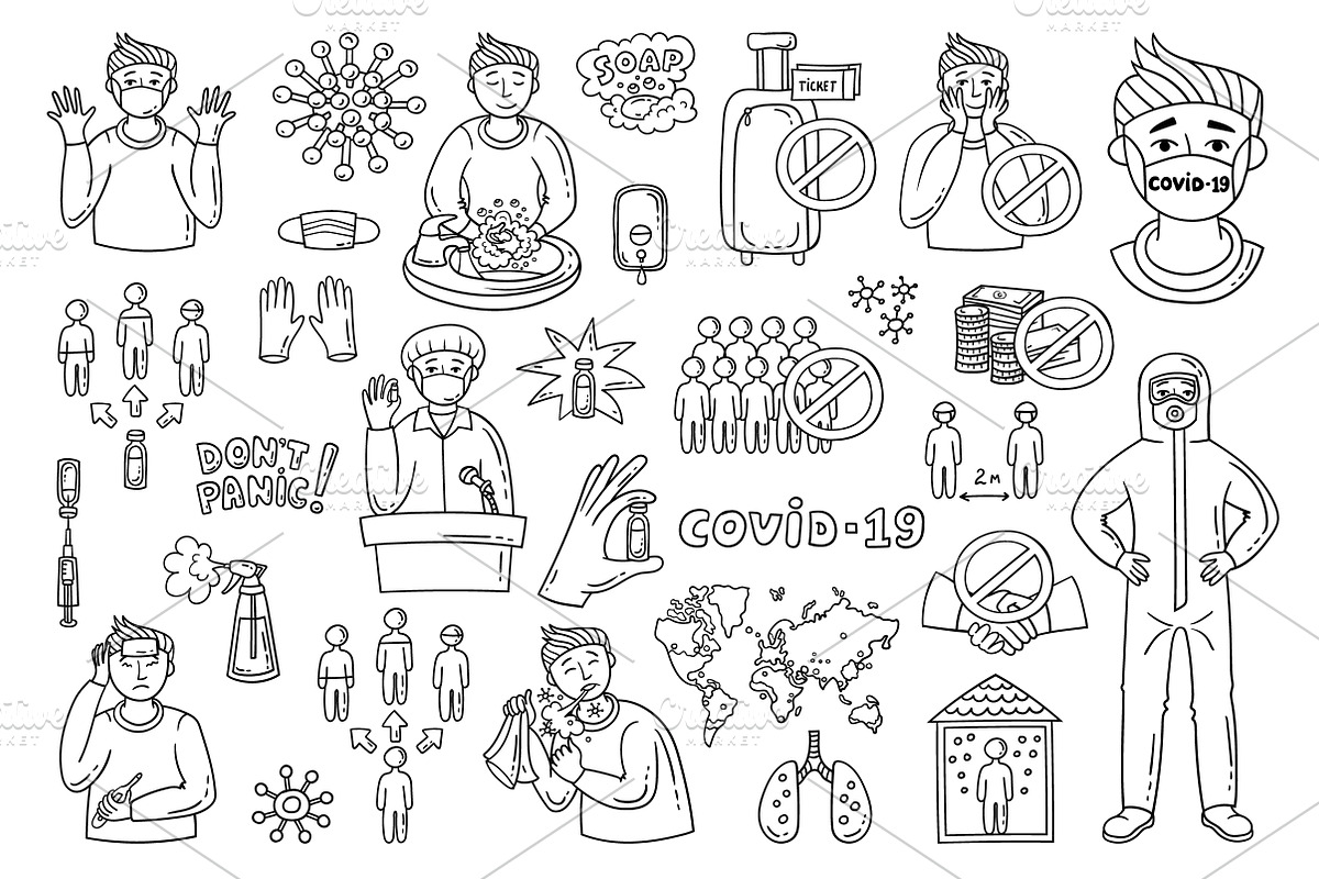 Set on the theme of coronavirus, an Object Graphic by Olga Chuklay (Photo 2 of 2)