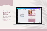 Beauty Influencer Business Card Kit, a Business Card Template by Golden Horizons Studio (Thumbnail 9 of 10)
