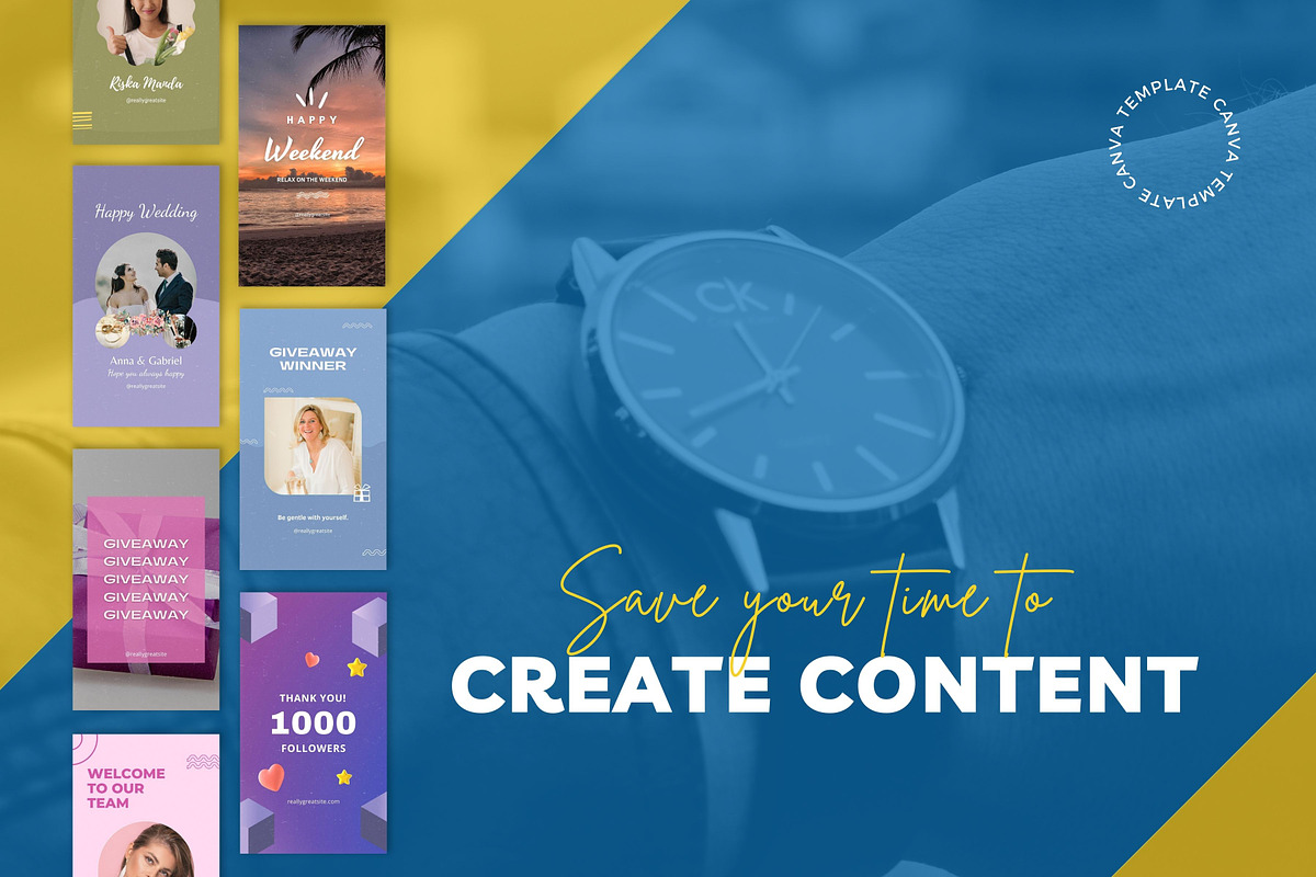 Greetings Content Story Template, a Social Media Template by emcrea (Photo 4 of 9)