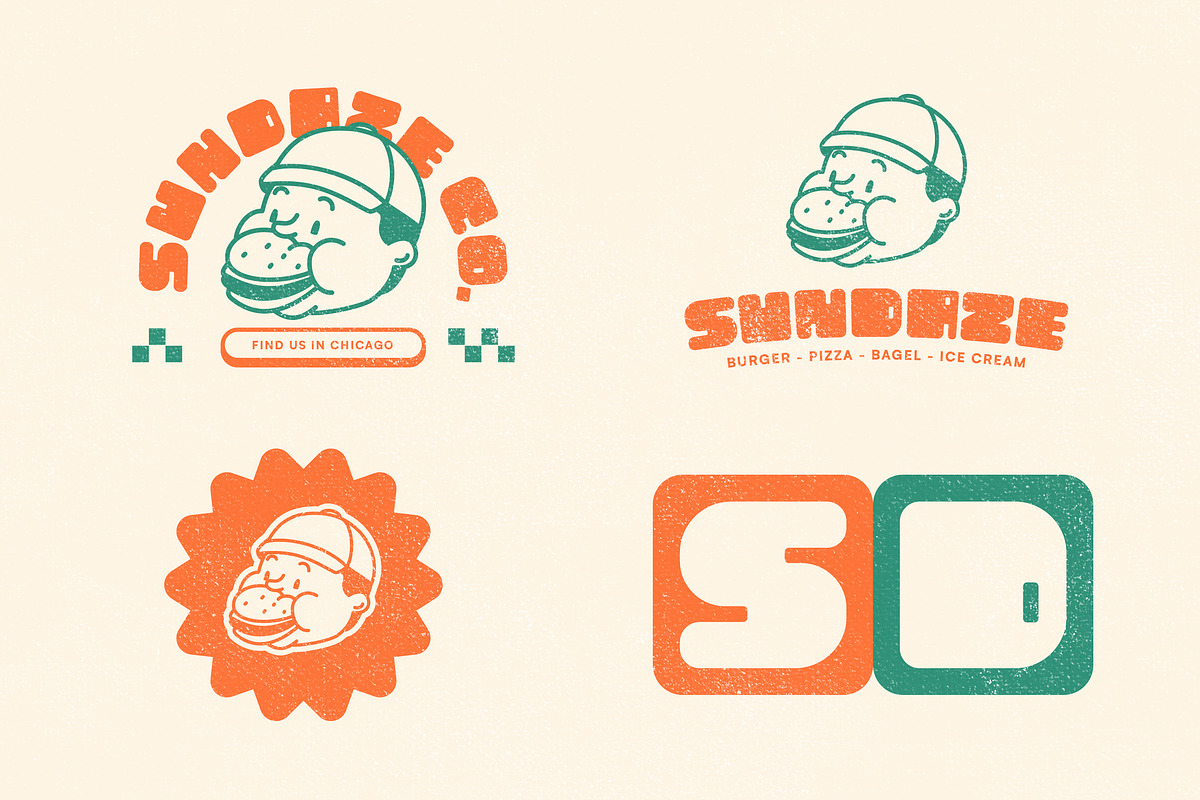 Haltime – Bold Retro Boxy Font, a Sans Serif Font by Typia Nesia (Photo 7 of 11)