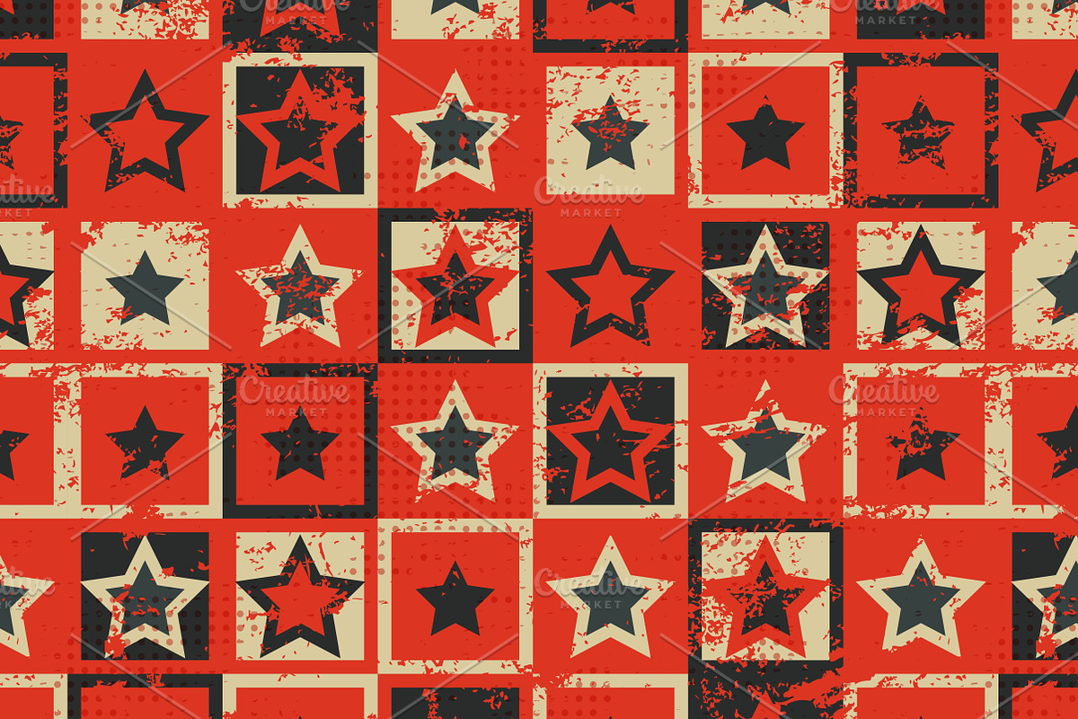 Star Seamless Patterns, a Pattern Graphic by Gudiny (Photo 11 of 11)