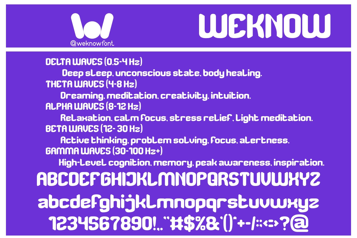 Brainwave font, a Font by weknow (Photo 2 of 8)