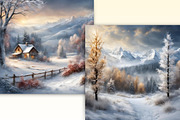 Winters Landscape Backgrounds, a Background Graphic by Catchy Ideaz (Thumbnail 3 of 3)