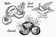 Nuts and snacks, a Food Illustration by Ann Astro (Thumbnail 6 of 24)